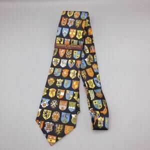 MUSEUM ARTIFACTS MEN'S TIE BLACK/SHIELDS PRINT